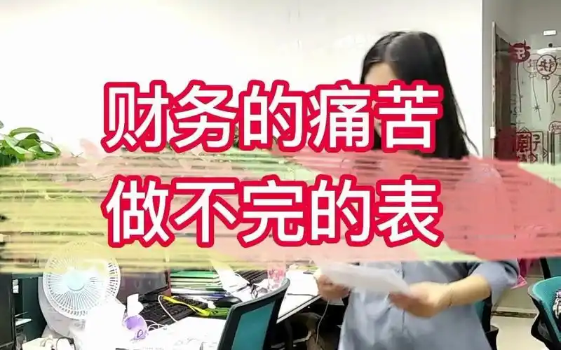 财务的痛苦,做不完的表格!