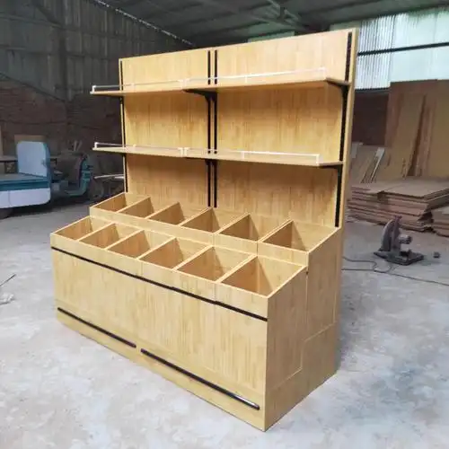 元良超市货架展示架散称 超市散装柜木质食品柜干货干果柜糖果柜五谷