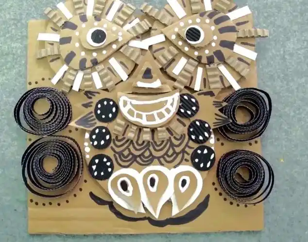 《纸壳创意画》