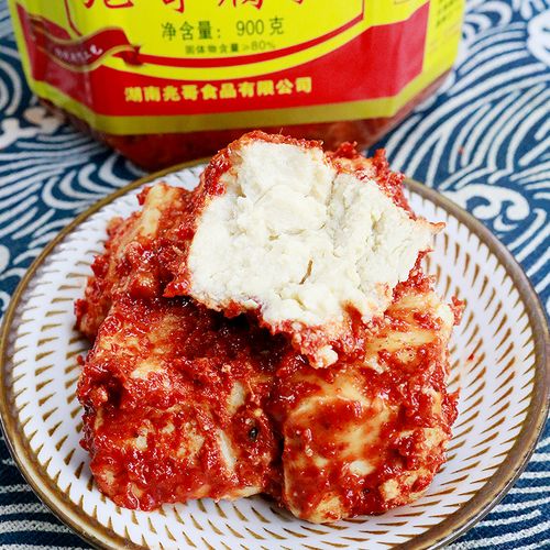 益阳特产四季红兆腐乳湖南沅江红油豆腐乳自制豆腐乳