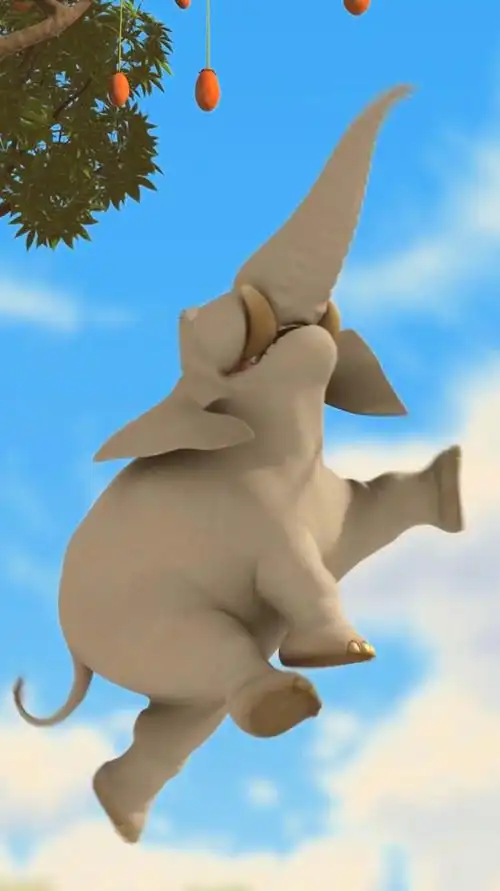 吃货也疯狂这个大象太搞笑了喜剧动画