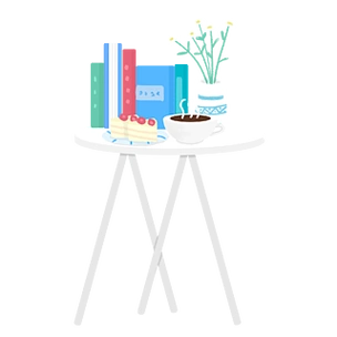 卡通桌子和物品设计可商用元素