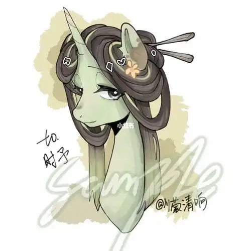 有大龅牙的古风小马