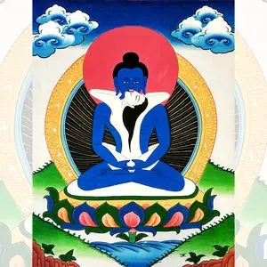 普贤王如来唐卡图片