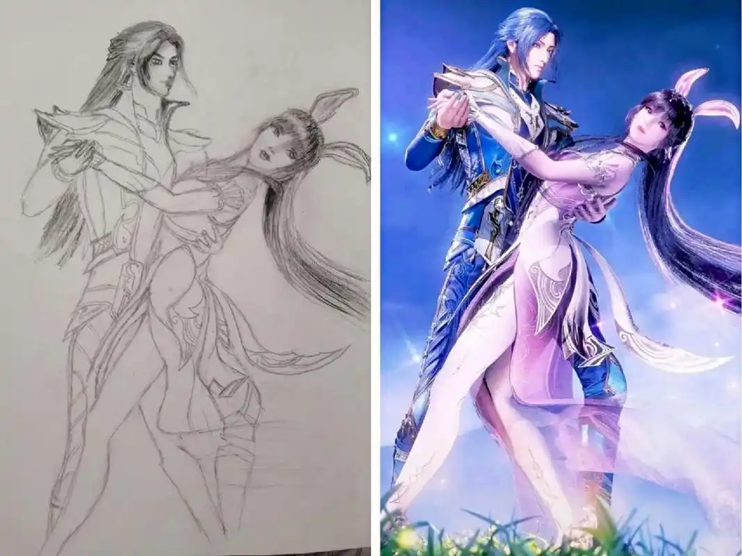 你们要的小舞唐三手绘 有步骤没有细画,适合五年级以上练习,如果大家