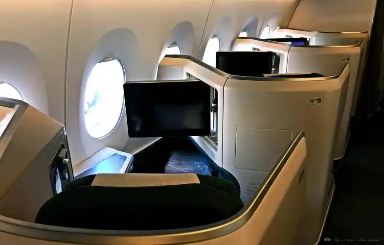 商务舱共两部分总计38个座位,20-21排是一个mini-cabin.