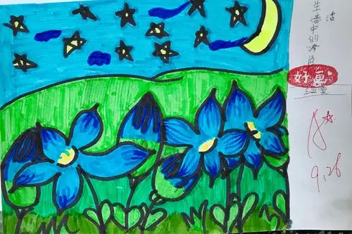 09.27 生活是色彩斑斓的,那么冷色系列的画面在孩子心里是什么呢?