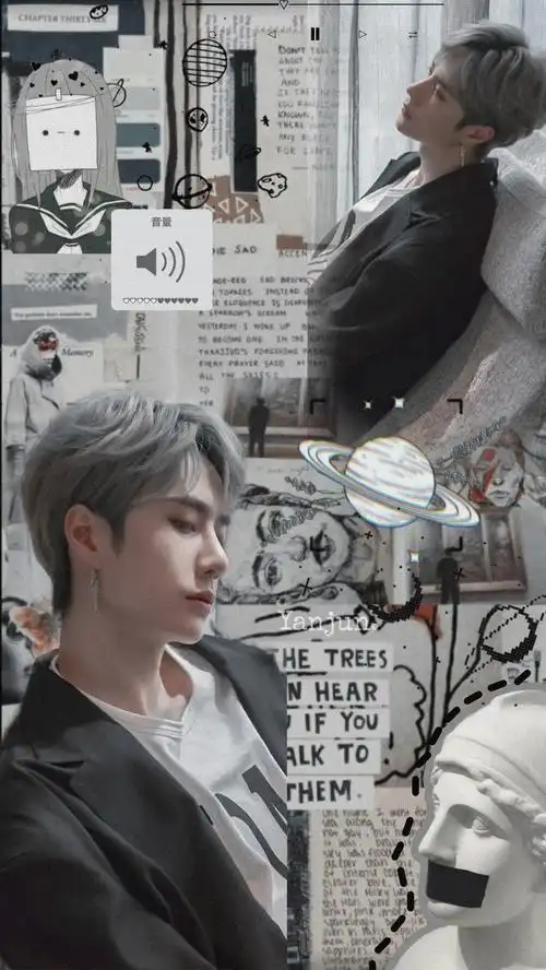 本人自制禁二传‖王一博壁纸王一博拼贴壁纸