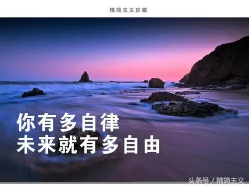 你有多自律未来就有多自由珍藏