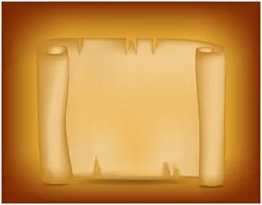 空白的矢量古代滚动的羊皮纸壁纸.海报或小册子为您设计照片