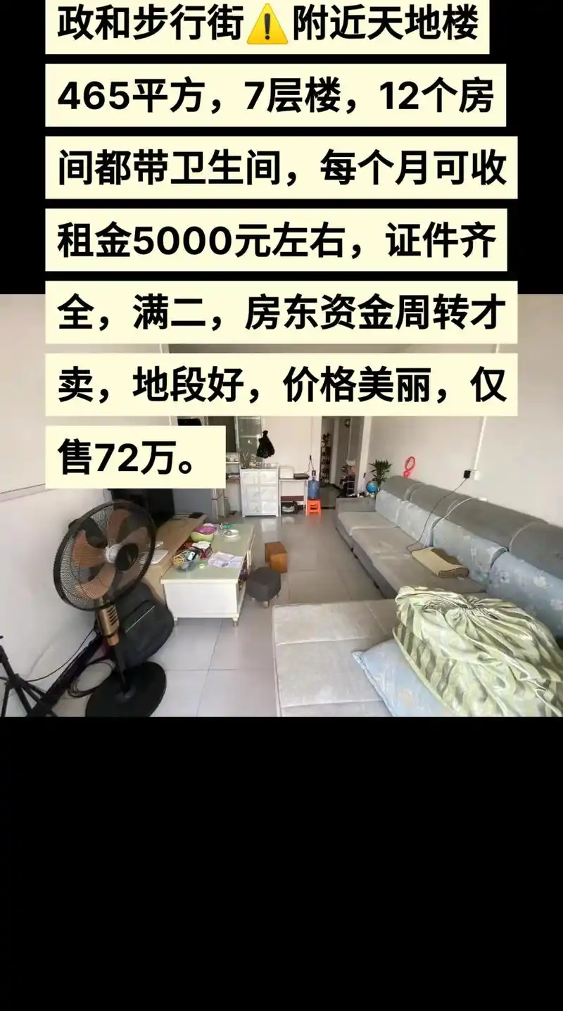 二手房出售.政和步行街7215附近天地楼465平方,7层楼,12 - 抖音