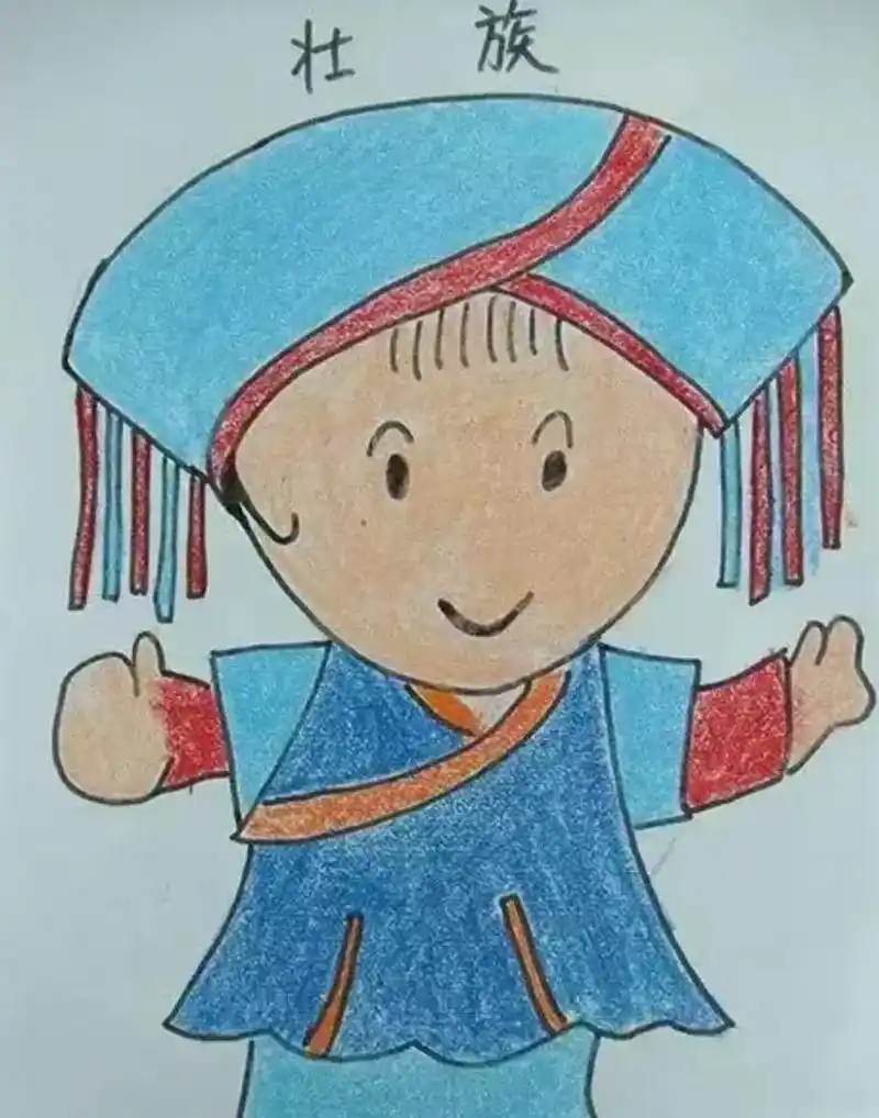 56个名族简笔画.#简笔画  56个名族简笔画 先画28个名 - 抖音