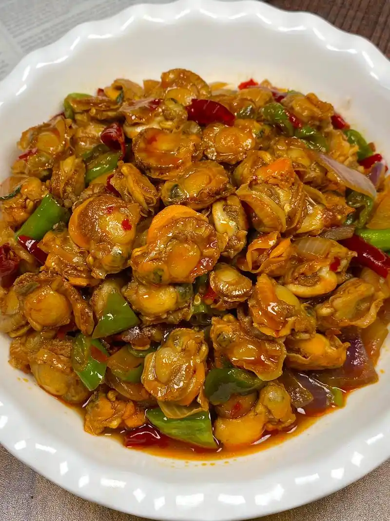 爆炒扇贝肉!真的很不错,大家快安排上 这样做的口感鲜香美味!