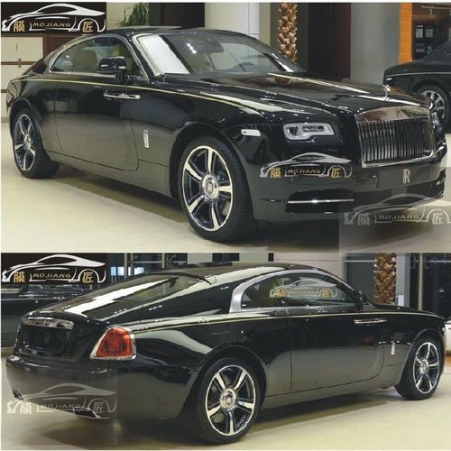 劳斯莱斯魅影车贴拉花幻影古斯特车身金腰线专用彩条汽车贴纸