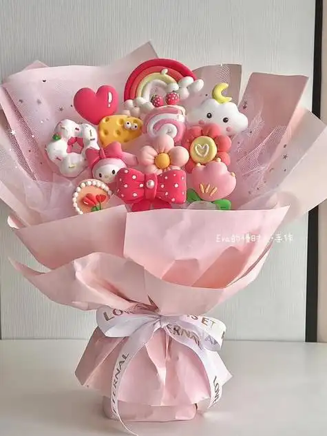 因为鲜花存活时间太短我想送闺蜜就是手工制作的丝带的玫瑰花这样可以