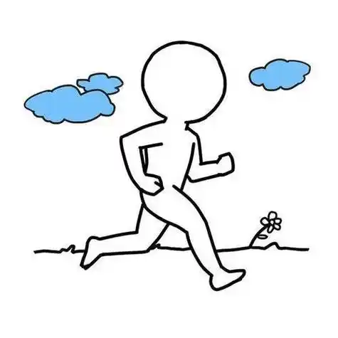 跑步简笔画跑步简笔画男孩