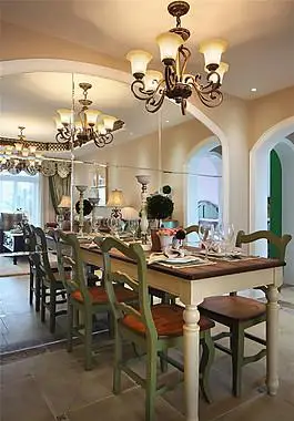 田园拱门形状客厅室内装修效果图