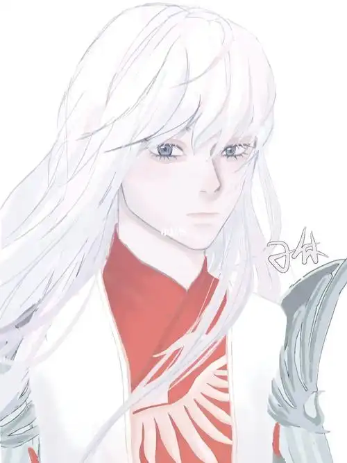 procreate绘画  #摸鱼  #王者荣耀  #李白凤求凰  #王者荣耀李白