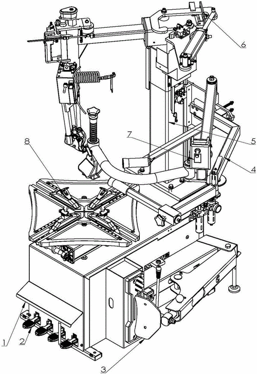 一种汽车轮胎拆装机