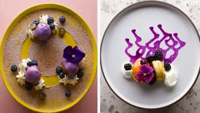 创意点心:杯中莲花 摆盘艺术