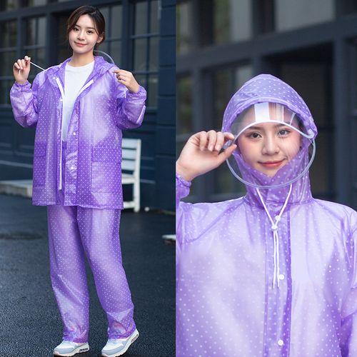 雨衣雨裤套装分体式女款成人长款全身防暴雨骑行电动车防水衣女式