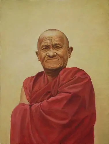 藏僧|油画|纯艺术|兵炯 - 原创设计作品 - 站酷 (zcool)