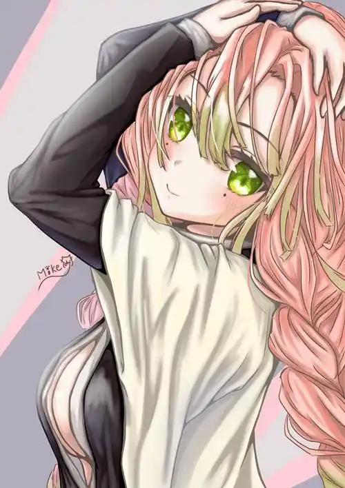 鬼灭の刃恋柱甘露寺蜜璃|みけ的鬼灭之刃插画图片