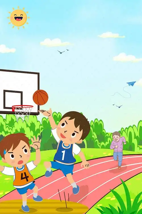 春季运动会卡通海报背景图片免费下载-千库网