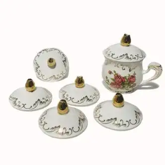 hywlkj欧式陶瓷水具套装家用冷水壶耐热冷水壶创意杯子结婚茶具礼品套