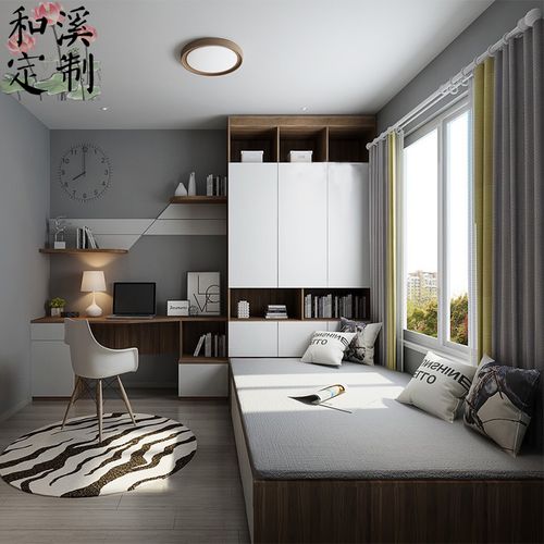 厂销儿童房榻榻米定制整体地台床卧室全屋定制榻榻米床柜彩色现品