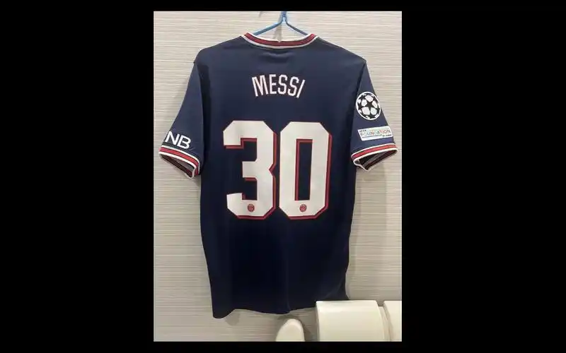 【巴黎圣日耳曼】21-22赛季 梅西 欧冠主场球衣印制