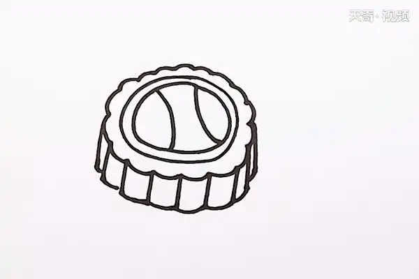 月饼简笔画