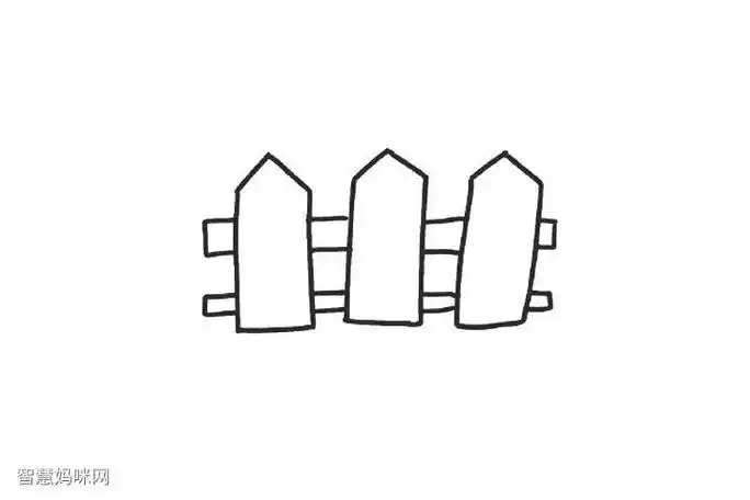 栅栏简笔画 栅栏简单画法