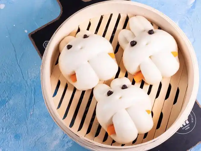 小白兔馒头,造型可爱,孩子的最爱