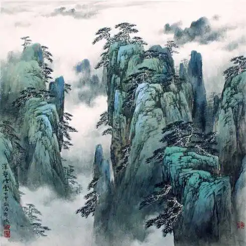 安徽黄山山水画研究院刘有成院长 作品欣赏