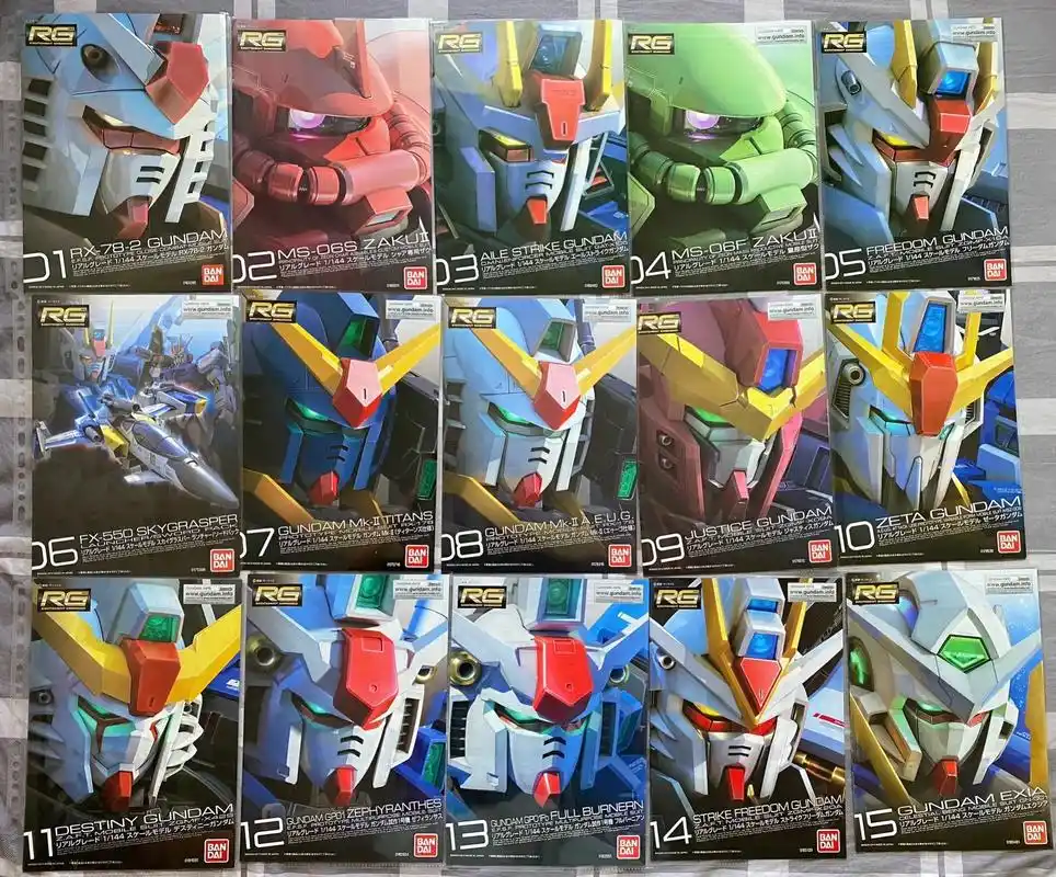 收集rg说明书的乐趣hhhh#万代 #高达 - 抖音