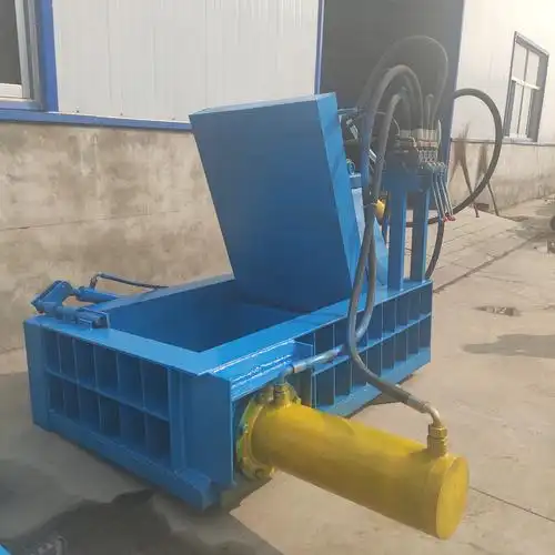 废铁屑压块机 金属铁丝钢板卧式液压压块机