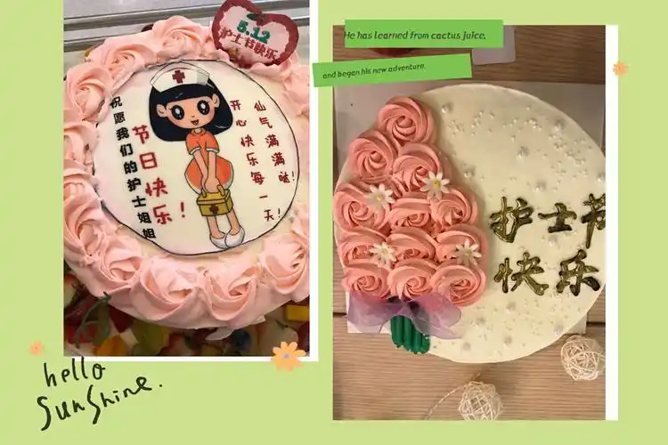 仙气满满的生日蛋糕,可爱的护士造型.护士节快乐!