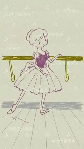 一组可爱的卡通舞蹈壁纸,萌萌哒