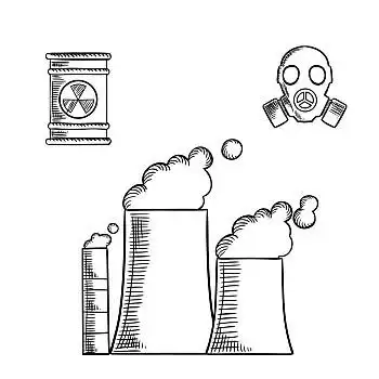 工业,污染,破坏,环境,素描,象征,冒烟,烟囱,工业管道,化学品,电厂