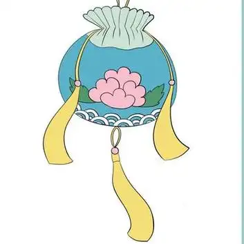 国风简笔系列——香囊(端午节挂香囊啦