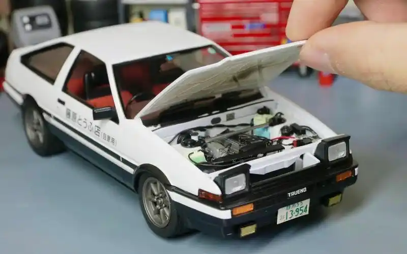 【juns mini garage】青岛社1/24头文字d丰田ae86 模型制作