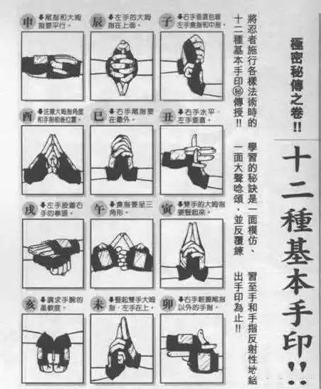 盘点火影中有多少种结印手势行云流水千年杀