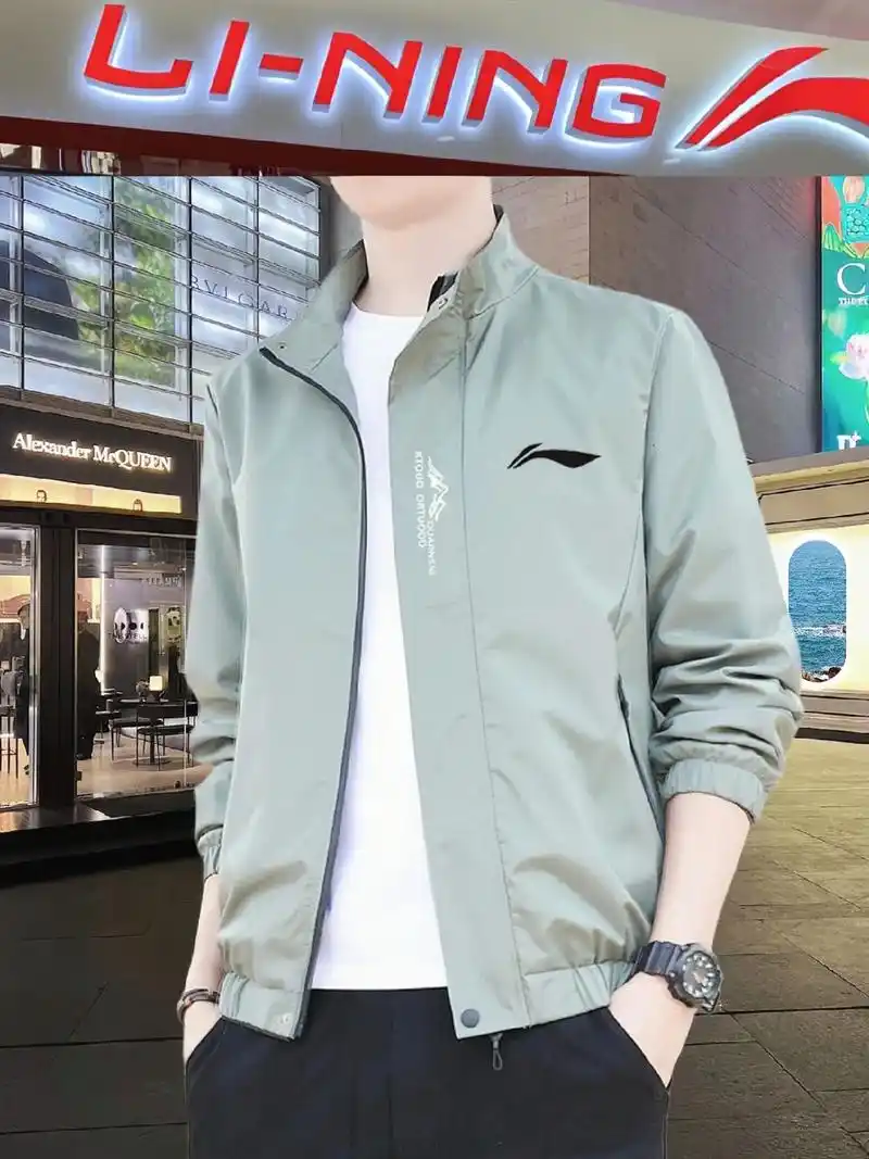 李宁运动夹克外套,男士春秋薄款宽松休闲户外 - 抖音