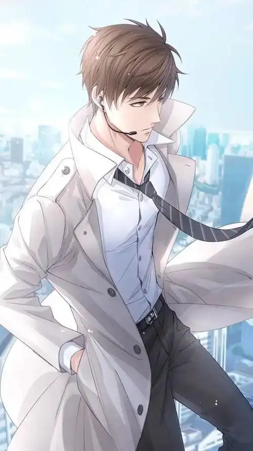 大帅哥男主角的动漫壁纸看着都心动想给他一个吻