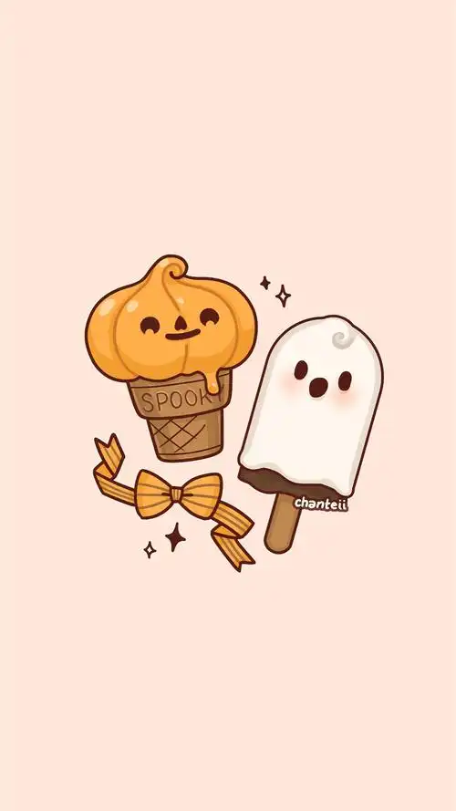 小清新可爱零食插画高清手机壁纸