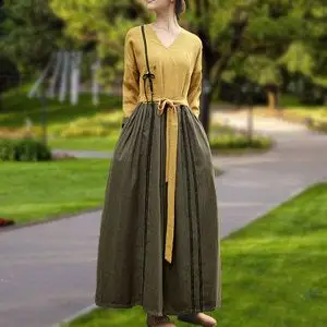 【黄色亚麻裙图片】黄色亚麻裙图片大全_好便宜网