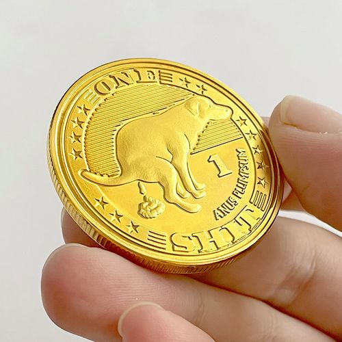 one shit狗屎币实物金属硬币 创意纪念章精致把玩物件工艺礼品