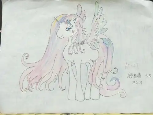 郯城银河中学春季绘画展览七年级优秀学生作品