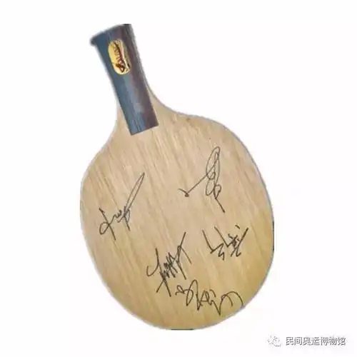 名将庄智渊,水谷隼,梁柱恩,高宁,郝帅签名乒乓球拍